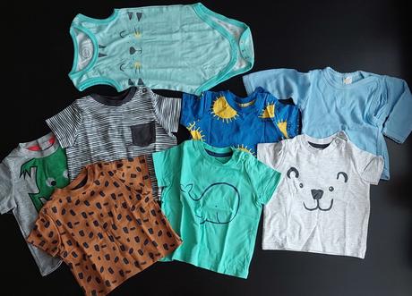 Letné tričká, do 3 mesiacov, 68–80