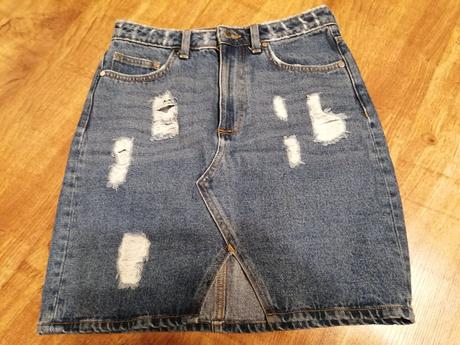 Riflová sukňa, h&m,36