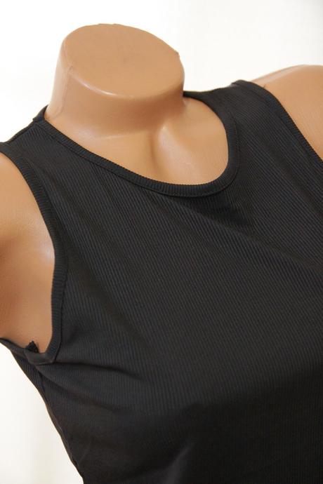 Čierny elastický body top, m/l, m