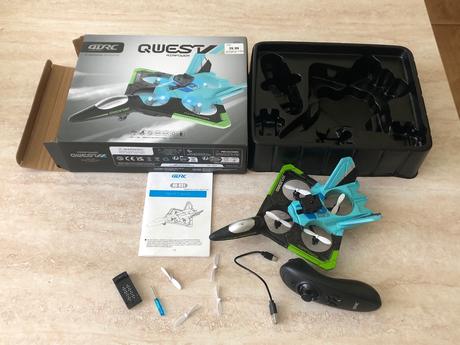 Dron, r/c stíhačka v31, qwest, airpower, top stav,