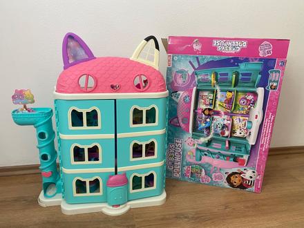 Domček gabby dollhouse s extra doplnkami,