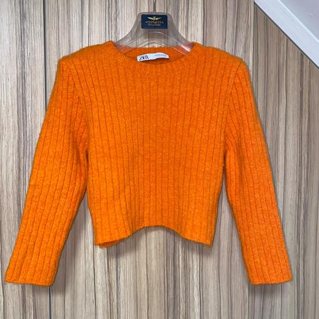 Crop top svetrík zara, zara,m