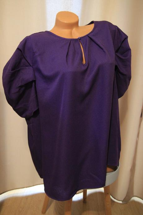 Elegantná fialová blúzka, xxxl, xxxl