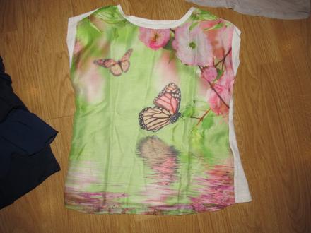 Tričko s foto potlačou motýľov v. 122, 122