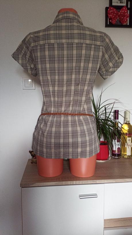 Predĺžená karovaná košeľa v.36/s, authority,36