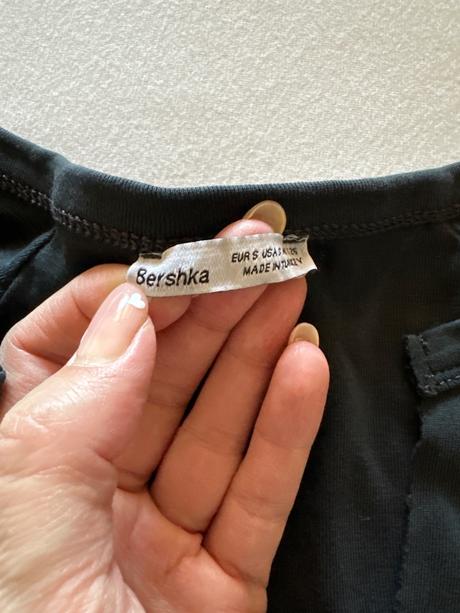 Crop tričko, bershka,s