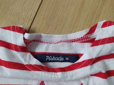 Pískacie tričko mačička veľ.80 - ako nové, 80