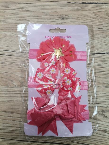 3 dievčenské čelenky - 2 druhy, 