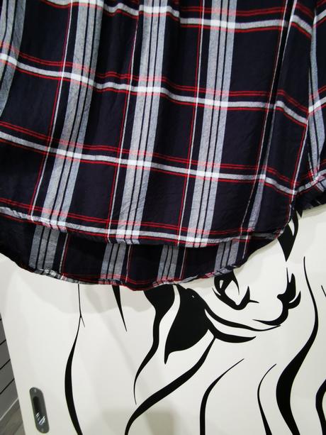 Károvaný top, košeľa s 3/4 rukávom, pepco,s