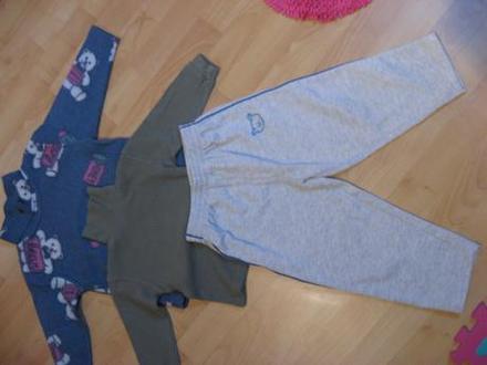 Sada 92/98 tepláky a mikinka, 86–98