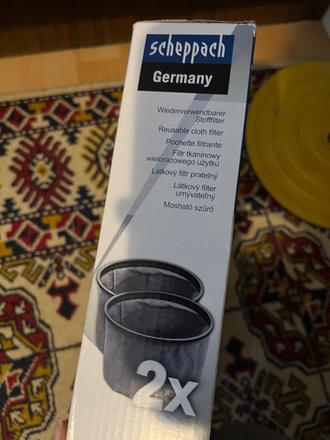 Scheppach látkový filter do vysávača na popol 2ks,