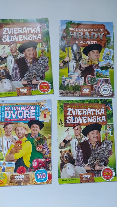 Nalepkové knižky z jednoty,