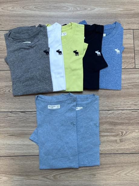 7x tričko a&f, abercrombie&fitch,164