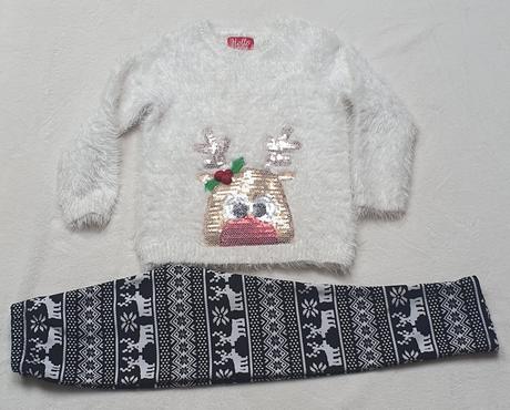 Vianočný svetrík a legíny, f&f,122
