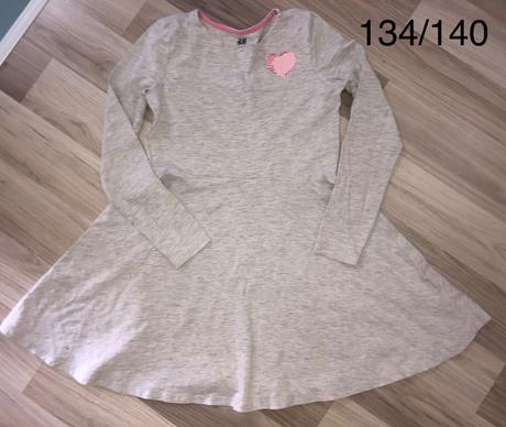 Šaty dlhy rukáv, h&m,134