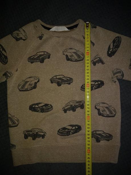 Autíčkova mikina 110/116, h&m,110