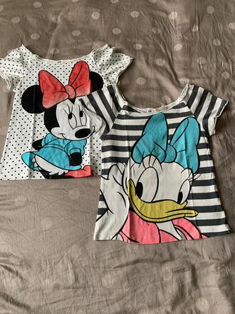 Tričká 2ks, h&m,134