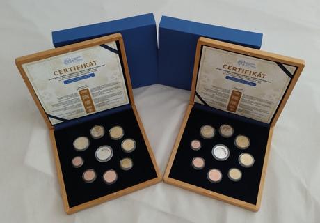 Sada mincí slovensko 2026 proof drevo, 