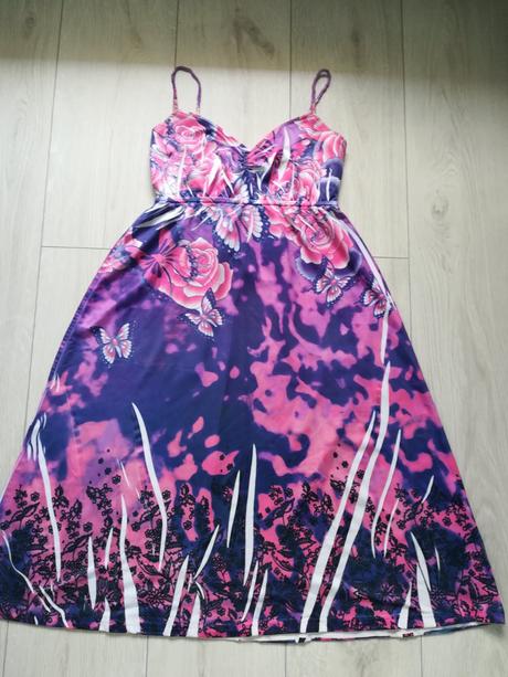 Šaty ružovo - fialové madonna, madonna,s