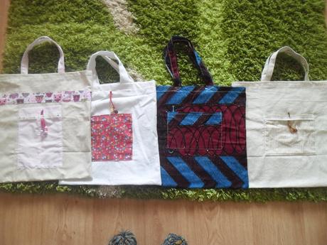 plátená nákupná taška modrá predaná,