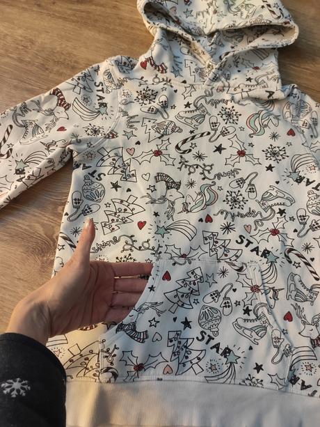 Mikina s vianočným motívom,zn.h&m, veľ.158/164, h&m,164