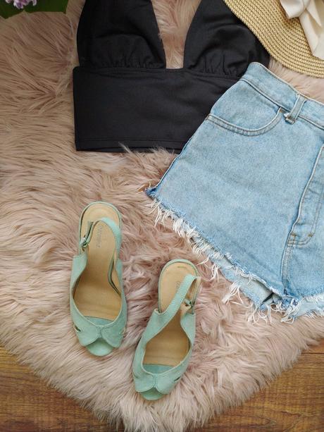 Slabo zelené sandálky, 41