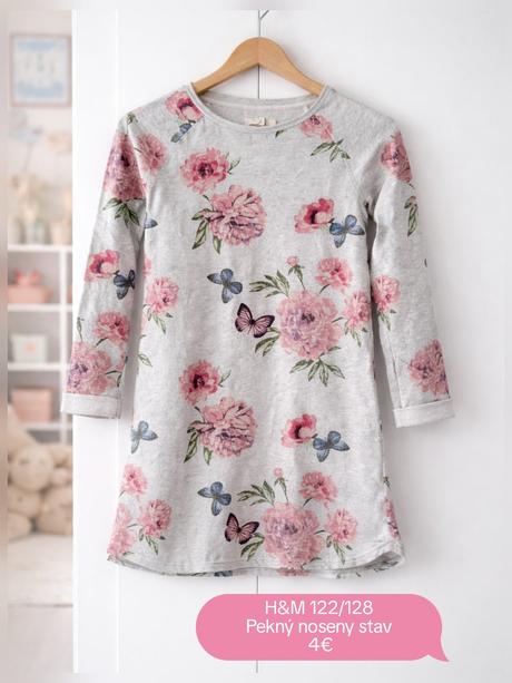 Teplákové šaty, h&m,122