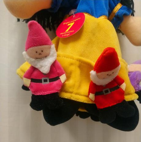 Sada maňušky ruka, prsty snehulienka, 7 trpaslíkov,