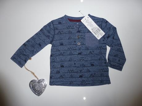 Tričko f&f s visačkou - zimný motív, f&f,68