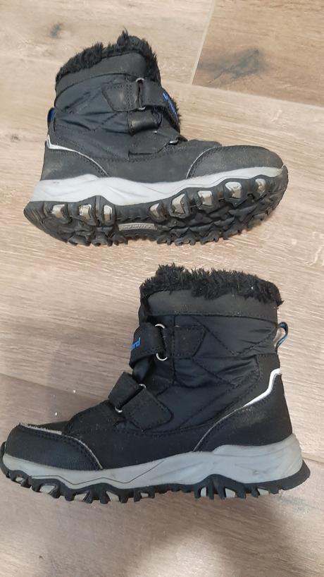 Vodeodolne cizmy vysoke cierne s modrymi detailami, 29