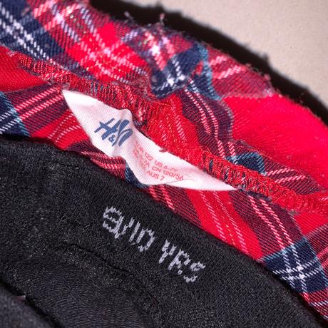 Károvaná sukňa, h&m,122