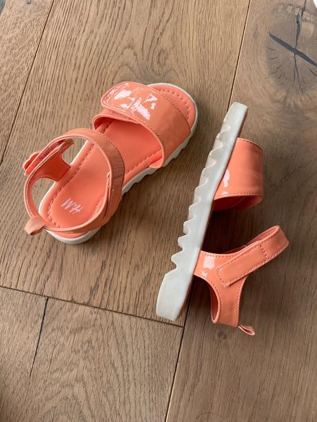 Oranzove sandalky, h&m,26