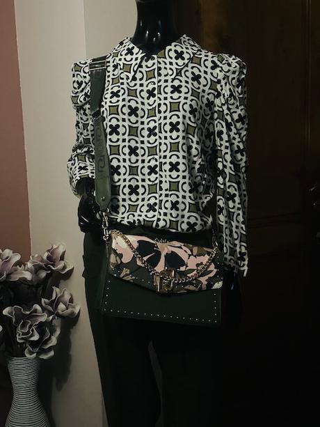 Khaki ružová kabelka na plece zn. liu jo originál, liu jo