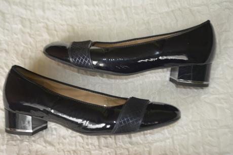 Ara veľ.39, kožené lodičky na nízkom podpätku, ara,39