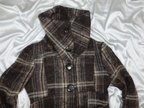 Kvalitný vlnený kabátik, mango,s