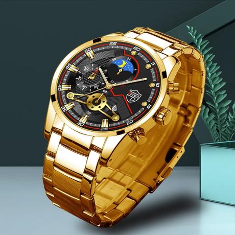 Elegantné pánske hodinky s funkciou kalendár, 