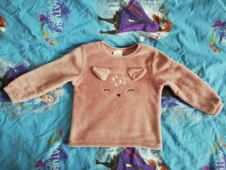 Plyšový svetrík, h&m,98 / 104