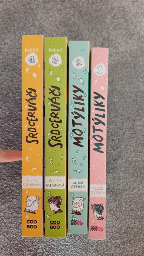 Knihy motýliky 1, 2, 3, 4,