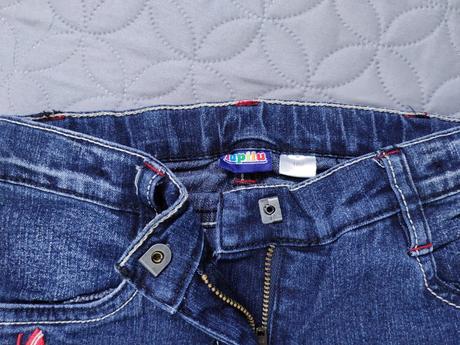 Rifle s motylikmi, super stav, mierne elasticke, lupilu,110