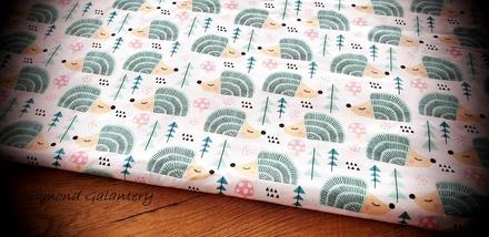 Bavlnená látka - ježkovia - cena za 10 centimetrov, 