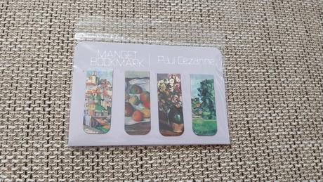4 knizne magneticke zalozky paul cezanne, 