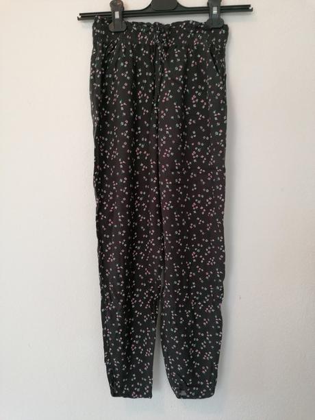 Čierne letné nohavice pre 11_12r, h&m,152