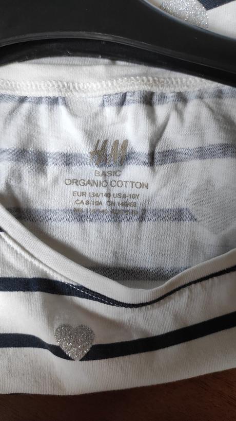 Námornícke šaty so srdiečkami, h&m,134