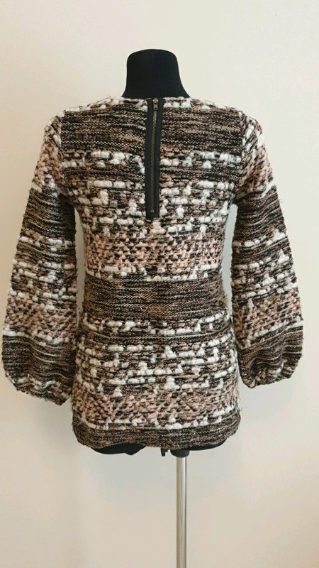 Zara vlnený melírovaný sveter s, zara,s