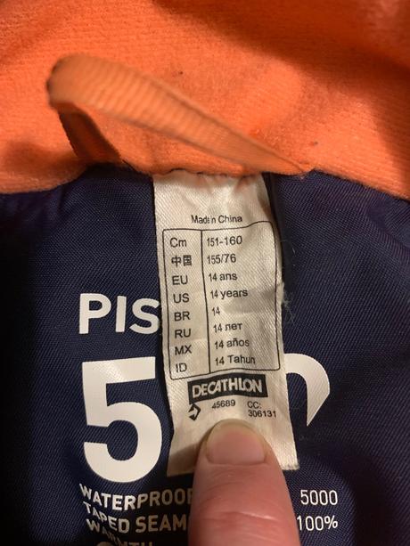 Zimná bunda, decathlon,152