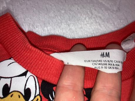 Mikina mickey mouse, h&m,134