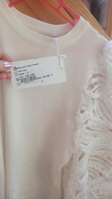 Biely pulóver, m
