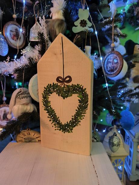 Krásna obojstranná dekoracia domček, 