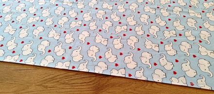 Bavlnená látka - sloníky - cena za 10 centimetrov, 