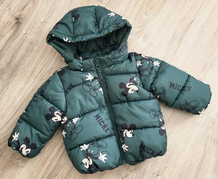 Zimná bunda mickey 74 na 6-9 mesiacov, h&m,74